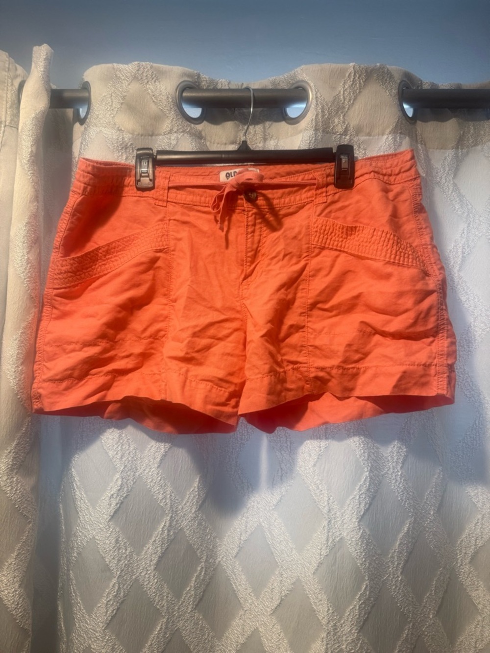 Old Navy Coral High-Waist Drawstring Women’s Shorts
